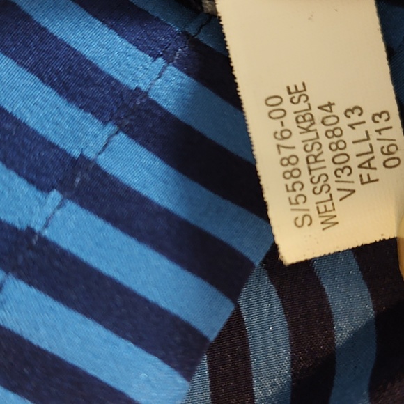 Fisherman Aesthetic 100% Silk Button-up Blouse Vintage Banana Republic - Picture 6 of 13